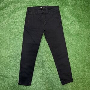 Zara Man Skinny Fit Pants Stretch Trousers  Chino Navy Blue Size 32